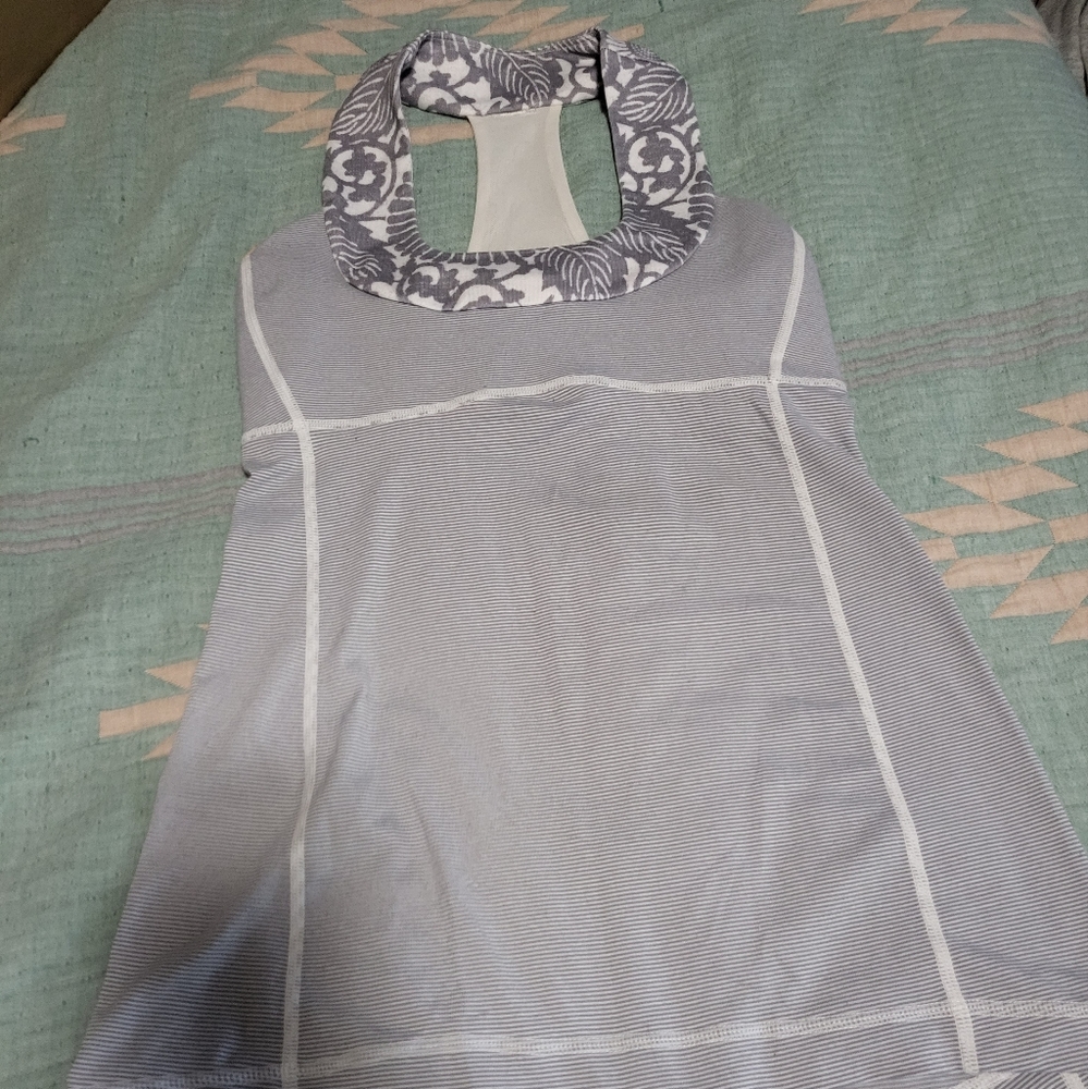 Lululemon Grey/Floral Tank top